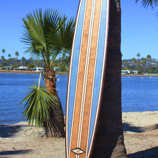 Photo of 7 Ft Wood wall surfboard or bar top Shipping included