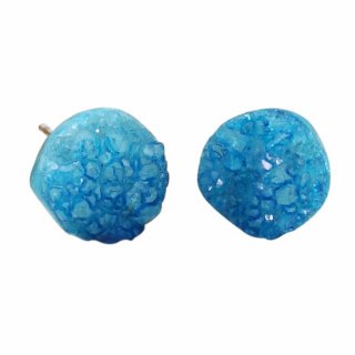 Photo of Simple gradual change blue crystal earrings