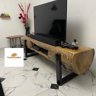 Photo of A TV and a TV stand very clean