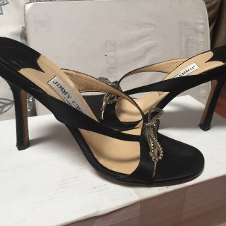 Photo of Authentic $810 Jimmy Choo Crystal Bow Heels 36