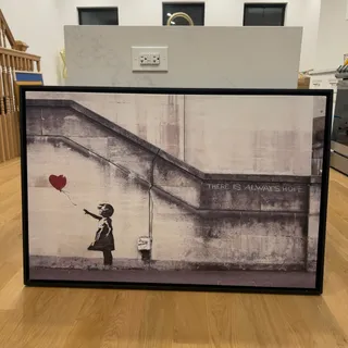 Photo of Banksy There is Always Hope Black and White Artwork