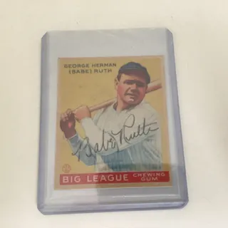 Photo of Babe Ruth #53 Goudy Gum 1933 Replica Baseball Card