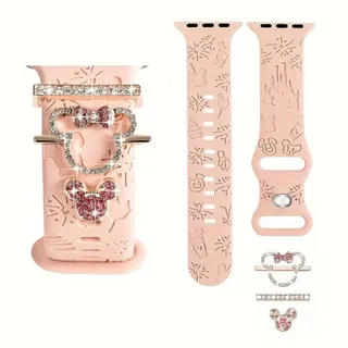 Photo of Disney Castle Apple Watch Band with Mickey and Minnie Mouse Charms