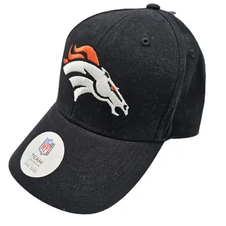 Photo of Denver Broncos NFL Mens Strapback Baseball Hat Black Orange Football NEW
