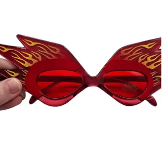 Photo of Dr Peppers Sunglasses UV400 Red and Yellow Flame Costume