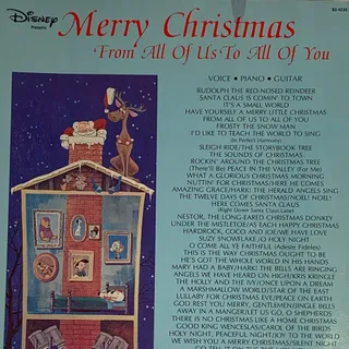 Photo of Vintage 1979 Disney Merry Christmas From All Of Us To All Of You Sheet Music