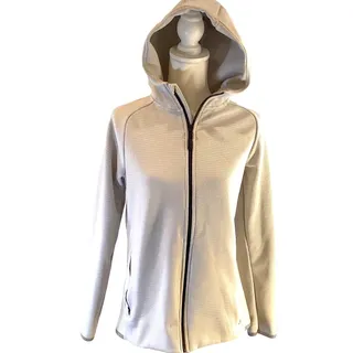 Photo of Gap Fit Optic White/Black Full-Zip Soft-Lined Hoodie Jacket Women's Medium