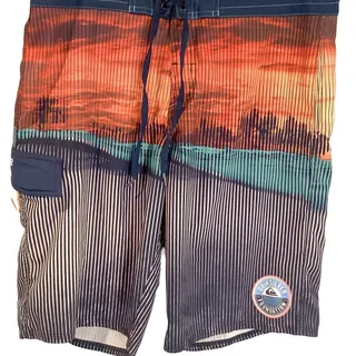 Photo of Quiksilver Watermen Quick-Drying Sunset Print Board Shorts Men's Size 34