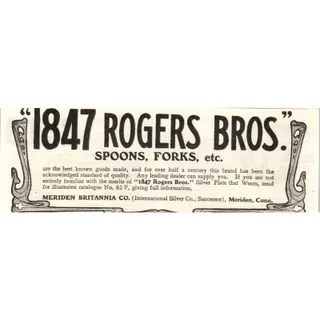 Photo of 1847 Rogers Bros Silverware Meriden Britannia Co CT c1905 Advertisement AE7-A2