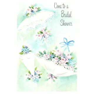 Photo of Vintage Greeting Card Embossed Bridal Shower - American Cards 3.5x4" P5-2