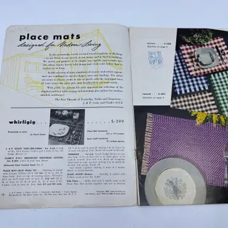 Photo of 1953 Coats & Clark's Book No.298 Table Magic Place Mats Bottle Cap Crochet TH7