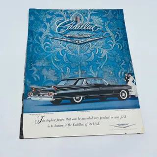 Photo of 1957-60 Set of 2 Cadillac Fleetwood GM Original Print Ads TA8