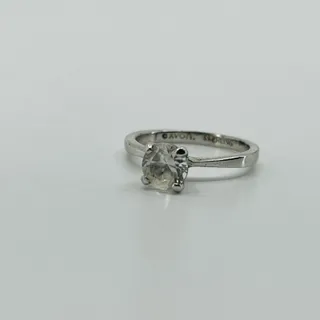 Photo of Vintage Avon 925 Sterling Silver Round Cubic Zirconia Solitaire Ring Size 6 SB3