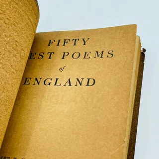 Photo of c1920 Little Leather Library Book 50 BEST POEMS OF ENGLAND TA7