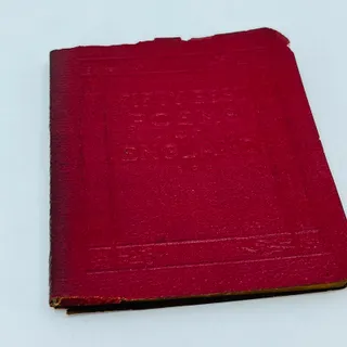 Photo of c1920 Little Leather Library Book 50 BEST POEMS OF ENGLAND TA7