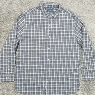 Photo of NEW Fairlane Men's 2XL Button Shirt Long Sleeve Check Multicolor Slim Check Cott
