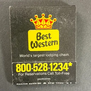 Photo of Best Western "World's Best Lodging Chain" Full Matchbook c1975-80's