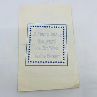 Photo of Starlight Musicals Playbill A FUNNY THING HAPPENED ON THE WAY TO THE FORUM C5