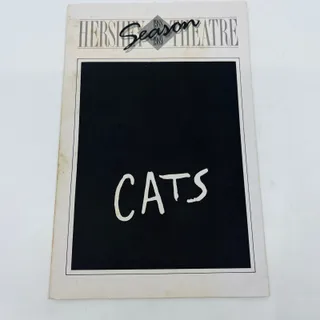 Photo of 1989 CATS The Musical Souvenir Program Playbill Hershey Theater Pennsylvania BA2