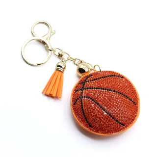 Photo of Bling Crystal Basketball Sport Tassel Keychain, By Nollia