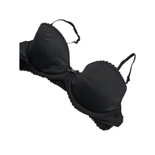 Photo of Vintage 1990s Victorias Secret Womens Sz 36C Balconet Bra Black Lace