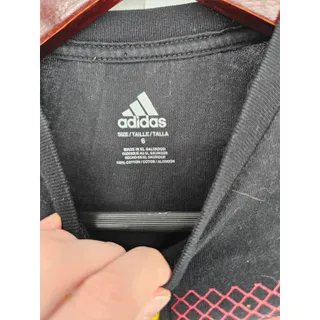 Photo of Adidas Boys Sz 6 Short Sleeve Crew Neck T Shirt Black Graphic Basketball