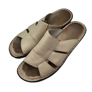 Photo of Propet Womens Sz 8.5 Slip On Sandals Shoes Cream Leather Comfort