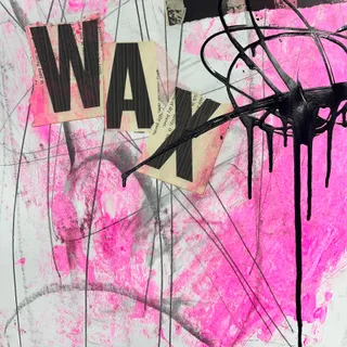 Photo of Original Mixed Media Abstract Modern Art Painting 24x36 "Tariff" Signed