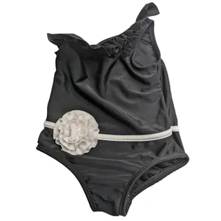 Photo of Bunz Kidz Swimwear Toddler Girls Sz 2T One Piece Swimsuit Black White