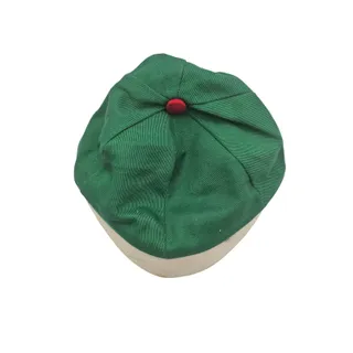 Photo of Vintage 1960s Short Brim Baseball Cap Hat Green White Red Scout Uniform