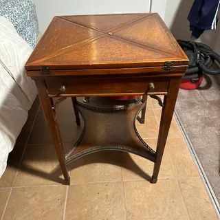 Photo of Theodore Alexander Leather Top Game Table