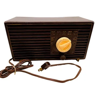 Photo of Vintage 1950s Philco Transitone Mahogany Brown Radio Model 53-560 Code 121 Works