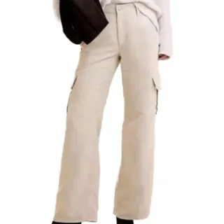 Photo of Banana Republic Women's Vegan Suede Mid-Rise Cargo Pants Khaki Size 6