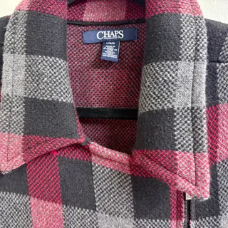Photo of Chaps Women's Plaid Asymmetrical Zip Sweater Vest - Cozy & Chic!
