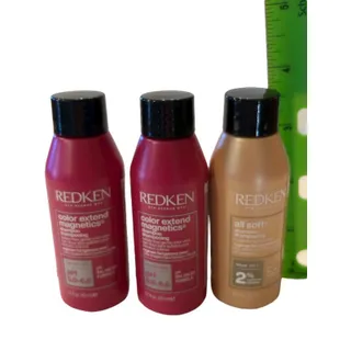 Photo of Lot of 3 Redken Travel Size Shampoos Color Extend All Soft 1.7 oz Each New