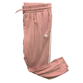 Photo of Size XL Adidas Womens Jogger Pants Pockets Pink 3 Stripe