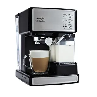 Photo of Mr. Coffee Espresso and Cappuccino Machine Stainless Steel Programmable Coffee Maker