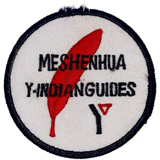 Photo of YMCA Meshenhua Y Indian Guides Program Vintage 3,25" Round Embroidered Patch