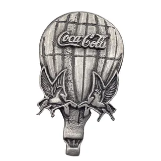 Photo of Coca-Cola Vintage Pewter Kentucky Derby Festival Great Balloon Race Pin in Case
