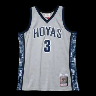 Photo of Mitchell & Ness Swingman Georgetown University 1995-96 Allen Iverson Men Jersey Grey/Navy/White