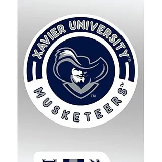 Photo of Xavier Musketeers Triple Retro Throwback Spirit Decals Flat Vinyl Auto Home Sticker Sheet University of