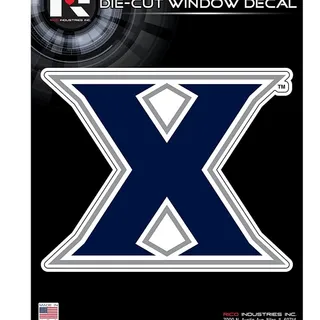 Photo of Xavier University Musketeers 5 Inch Die Cut Flat Vinyl Decal Sticker Adhesive Backing