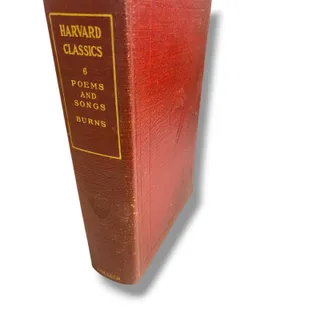 Photo of Harvard Classics 6 Poems and Songs Burns 1909 Hardcover Book