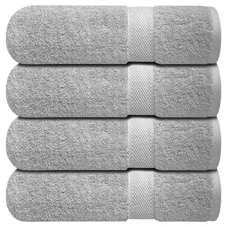 Photo of 100% Ring-Spun Cotton Bath Towels Set of 4 (27×54 inches)