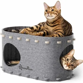 Photo of Cat Bed Cave for Multiple & Large Indoor Cats Up to 22 Lbs