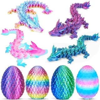 Photo of 4PCS 3D Printed Dragon Eggs with Dragon Inside