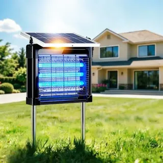 Photo of Solar Bug Zapper Outdoor (Black, 15.5in Diagonal)