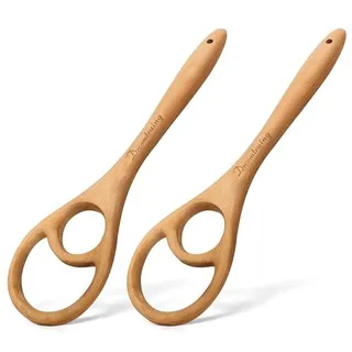 Photo of Wooden Danish Dough Whisk for Sourdough, One-Piece 2 Pack