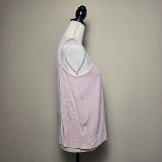 Photo of Everlane Pink High Neck Sleeveless Blouse 2