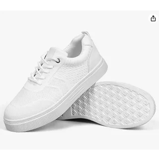 Photo of Platform Walking Slip Ons Breathable Mesh Memory Foam SIZE 5